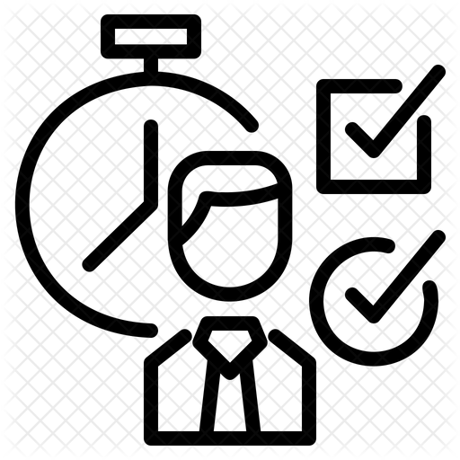 Work Employee Icon - Download in Line Style