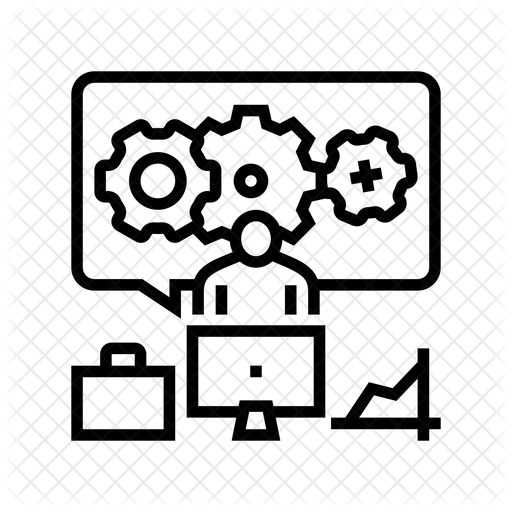 Work Process Icon - Download in Line Style