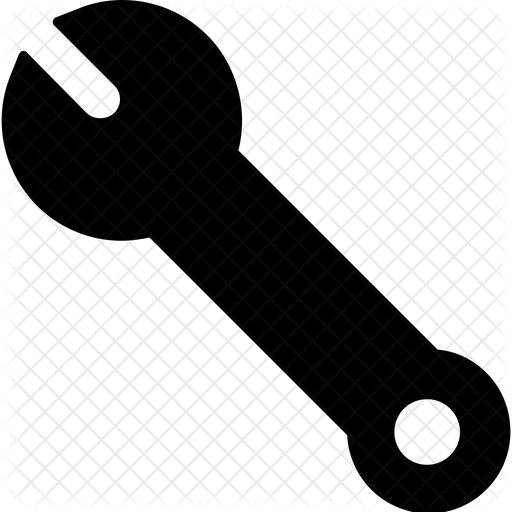 Wrench Icon Download in Glyph Style