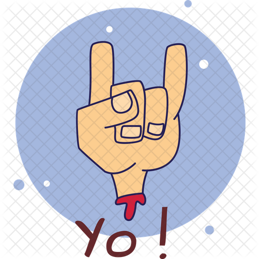 Free Yo Icon of Sticker style - Available in SVG, PNG, EPS, AI &amp; Icon fonts