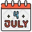 4 July
