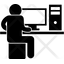 Computer operator Icon of Glyph style - Available in SVG, PNG, EPS, AI ...