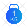 1 kg kettlebell icons