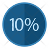 10 percent discount symbol