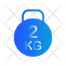2 kg kettlebell icons