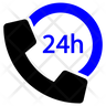 24h icon symbol