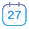 27 date icon