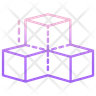 3d cubes icon