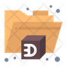3d folder symbol