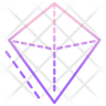 3d rhombus icon svg