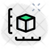 3d size box model icon png