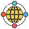 icon for 360 degree globe