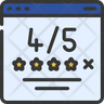4 star review icon svg
