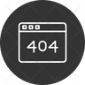 404 error page not found icon