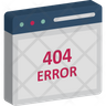 icon 404 error search