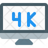 4k monitor logos