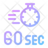 60 seconds symbol