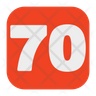 icon for 70 number