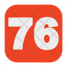 free number 76 icons