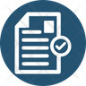 free checked document icons