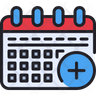 icons of add schedule