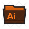 icon for adobe illustrator folder