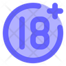 free age restriction icons