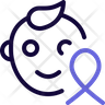 awareness purple ribbon symbol