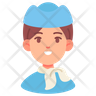 free air hostess icons