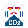 airplane pollution icons free