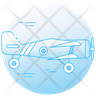 free airplane speed icons