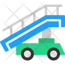 icon for airplane stairs