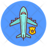 circle airplane icon download