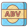 alcohol by volume abv icon png