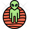 icon frog alien