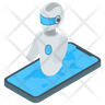 phone robot icon png