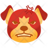 icons for angry dog