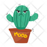 angry cactus icons