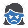 icon for angry customer