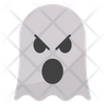 icon angry ghost face