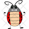 icon angry ladybug