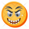 aggressive laughing emoji