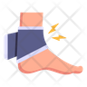 icons for ankle brace