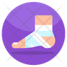 broken ankle icon