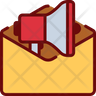 announcement mail icon svg