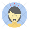 stressful person icon png