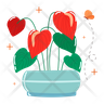 icons for anthurium flower