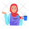 hijab woman logo