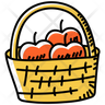 icons of organic food basket