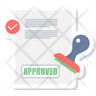 stamp check icon png